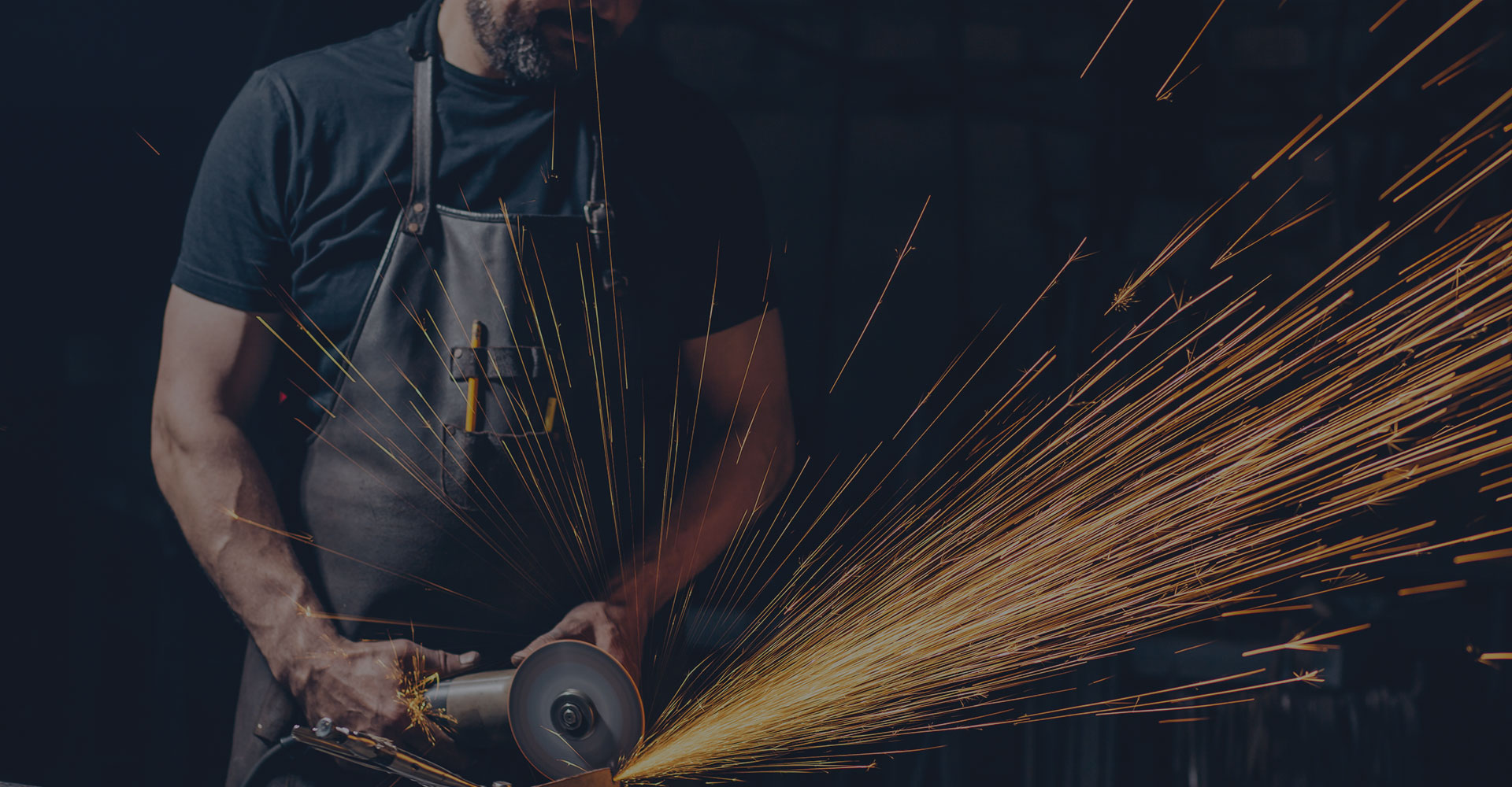 Metal fabrication with an angle grinder
